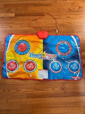 Konami Track & Field Challenge Dance Pad - Red/Blue/Yellow